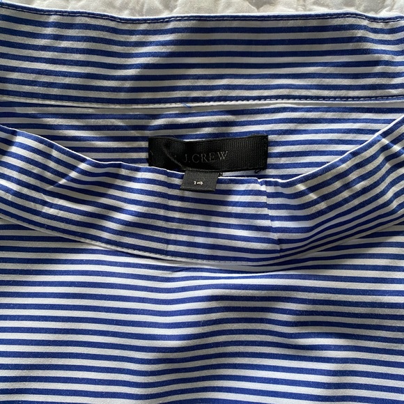 J.Crew Funnelneck Long Sleeve Button Shoulder Shirt Size 14 - Picture 2 of 4